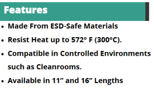ESD GLOVES-FG3900 Series- Nomex® Static Safe Cleanroom Hot Gloves - 16" - Image 5
