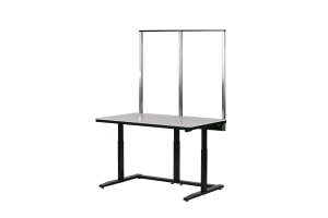 WORKSTATIONS by GK - ERGO LIFT ADJUSTABLE WORKSTATION WITH WHITE ACRYLIC WORK SURFACE