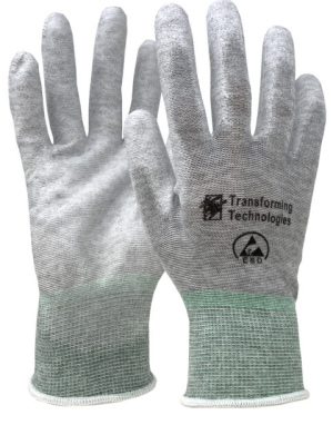 ESD GLOVES- GL4500P-ESD Nylon Inspection Gloves- Palm Coated - Image 3