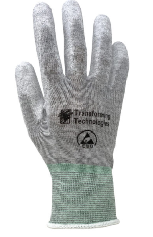 ESD GLOVES- GL4500P-ESD Nylon Inspection Gloves- Palm Coated