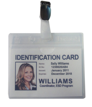 ESD Badge Holder - Permanently Dissipative badge holder - Image 2