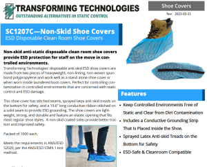 Disposable ESD Shoe Covers with Skid Resistant Bottoms- SC1207C Series - Image 5
