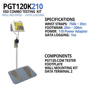 Warmbier Test Equipment PGT120 Personal Grounding Tester with Data (Series 200)