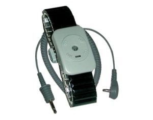 WB5000 Series: Dual Conductor Black Spediel Metal Wrist Strap Set
