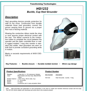HG1232-Heel Grounder: Cup Style-Buckle Closure - Image 4