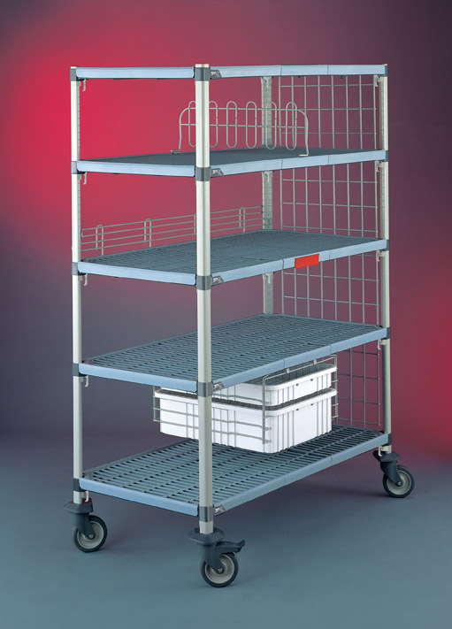 MetroMax Q 2-Shelf and 3-Shelf Industrial Plastic Shelving Utility Carts -  Metro